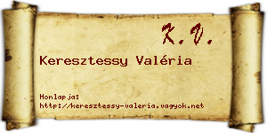 Keresztessy Valéria névjegykártya