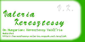 valeria keresztessy business card